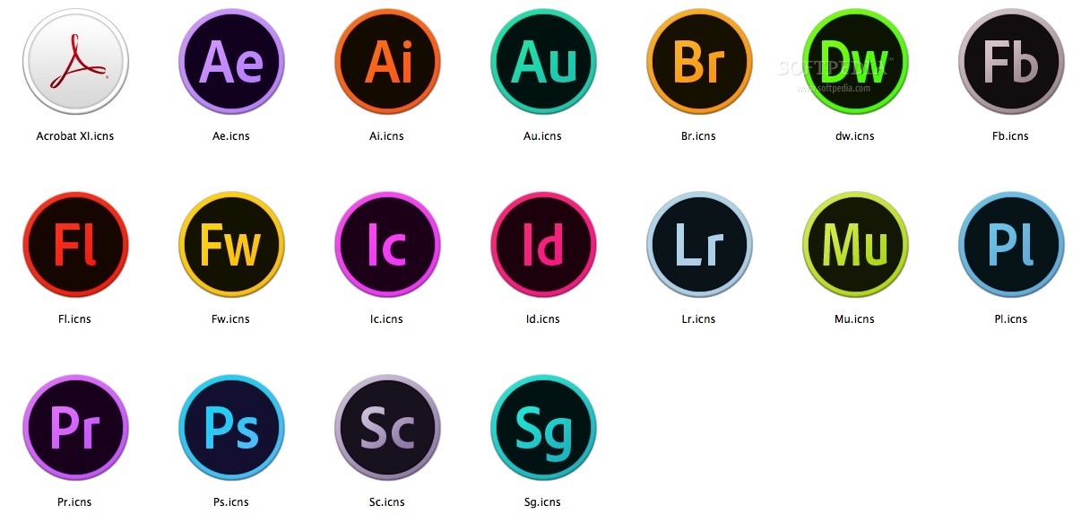 Adobe Creative Suite Vector Icons Download on Behance