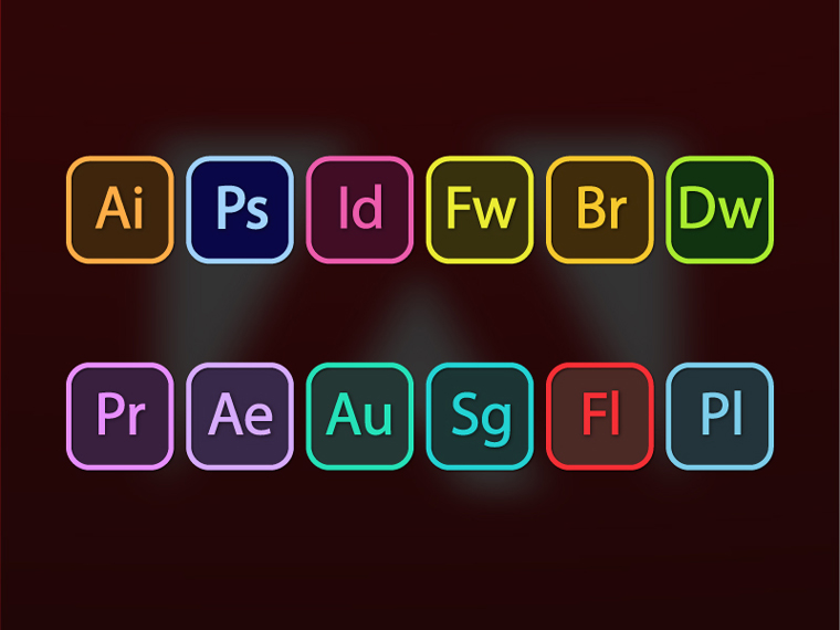 Aquave Adobe CC Iconset (9 icons) | theBassment