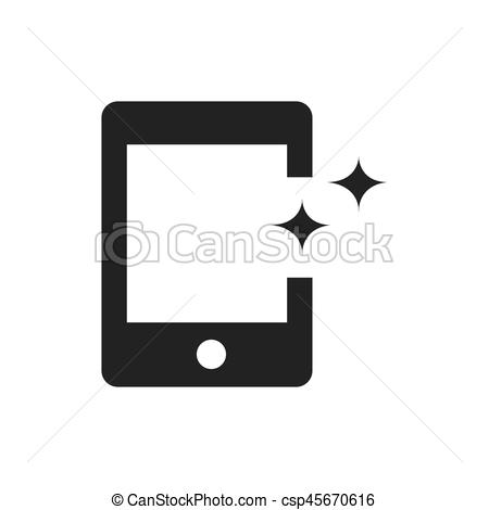 Phone advertisement icon vector clip art - Search Illustration 