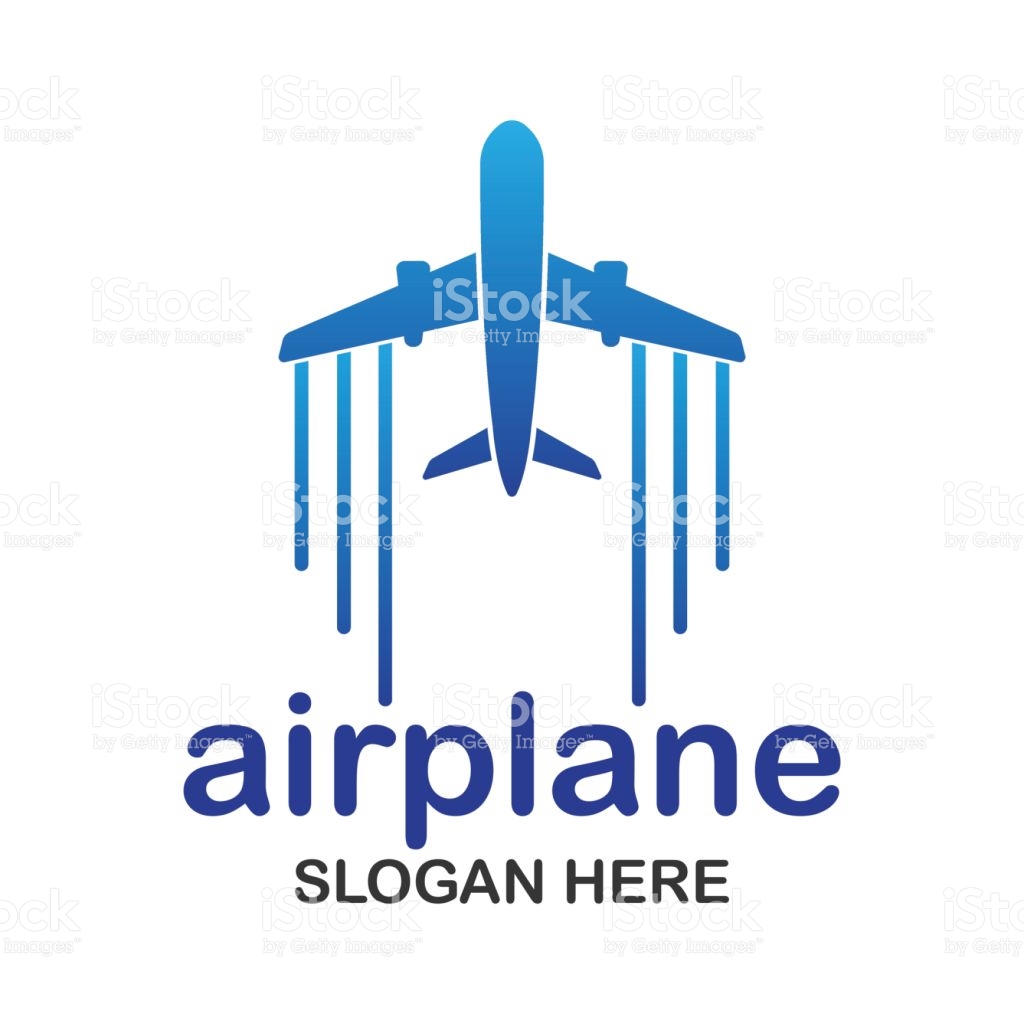 Air Plane Icon Travel World Icon With Text Space For Your Slogan 