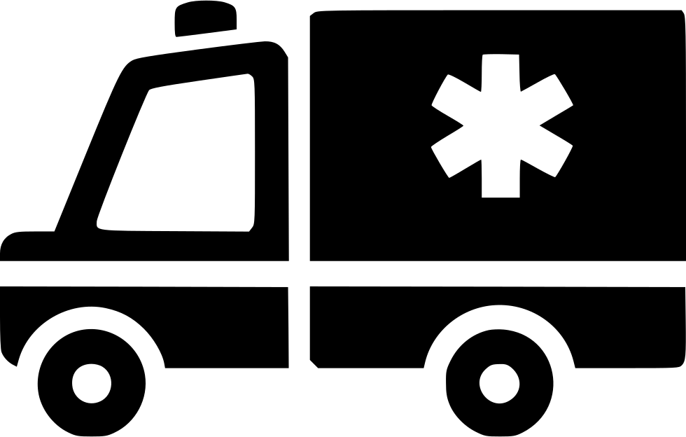 Black ambulance icon - Free black ambulance icons