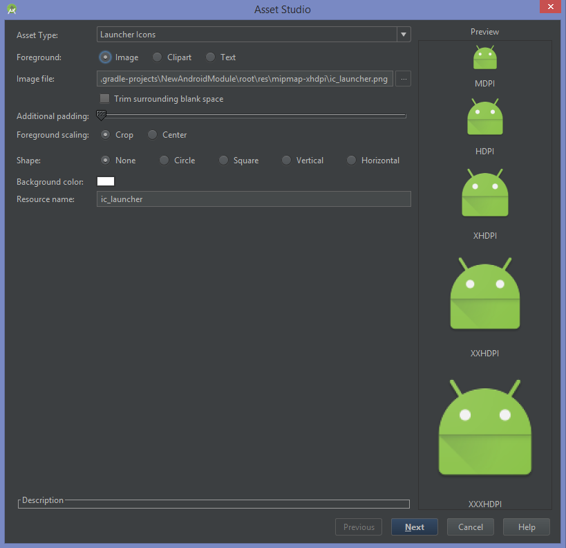 Android: default icon for more in GridView or ListView - Stack 