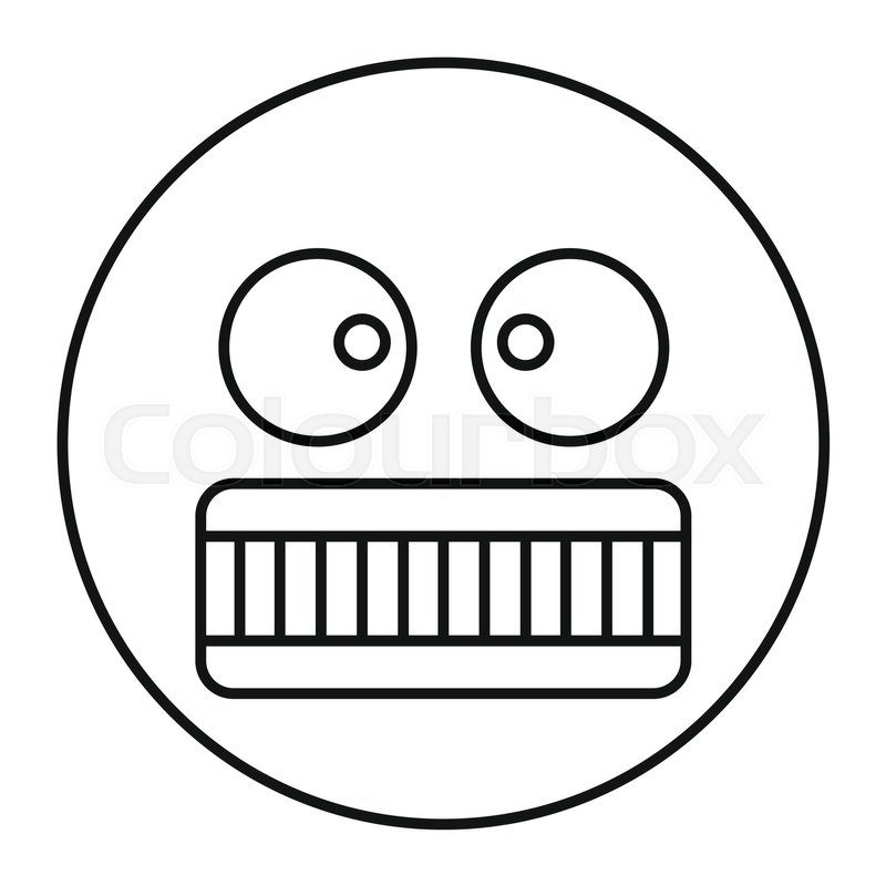 Emoticon Angry Face Kawaii Character Icon Stock Vector 664971751 