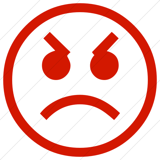 Angry, emoji, emoticon, reaction, sad icon | Icon search engine