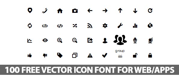 Flat icon set for Web and Mobile App Vector | Free Download