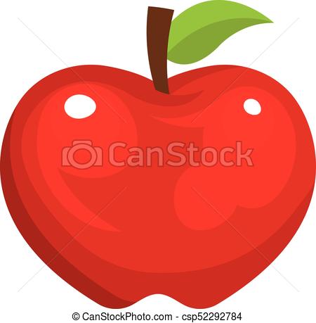 Apple Fruit Icon Image Vector Illustration Design Royalty Free 