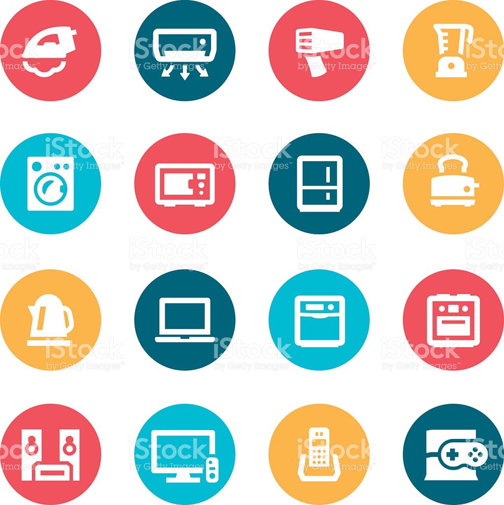 Vector Appliance Icons | i l l u s t r a t o r | Icon Library | Icons 