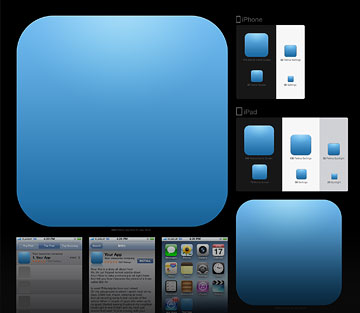 iOS Application Icon Ai Template | Graphics Techniques  Tutorials 