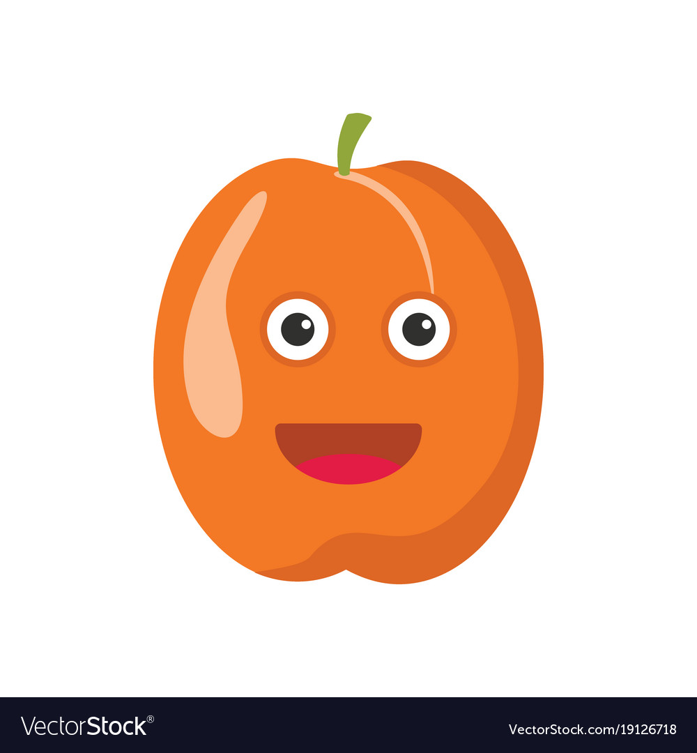 Icon set apricot. Vector illustration of apricot vector clip art 