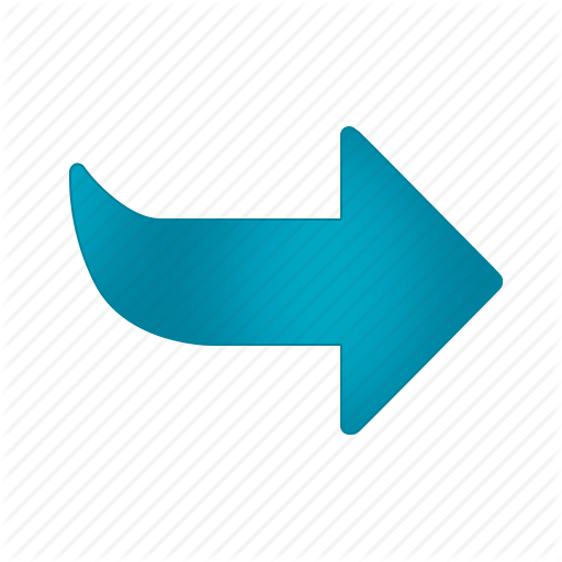 Right arrow icon blue, isolated | Stock Photo | Colourbox