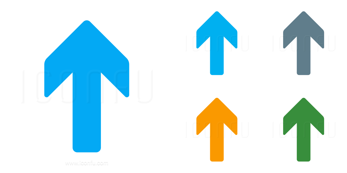 Curved Up Arrow - Free arrows icons