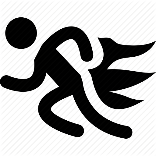 Sports background jogging athlete icon polygon silhouette design 