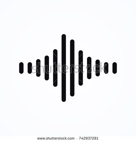 Audio icon. Speaker sign. Volume symbol. White volume icon on cool 