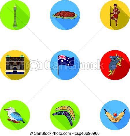 Illustration Of An Isolated Blue Australia Map Icon Royalty Free 