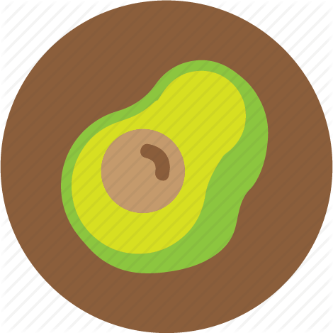 Avocado icon isometric 3d style Royalty Free Vector Image