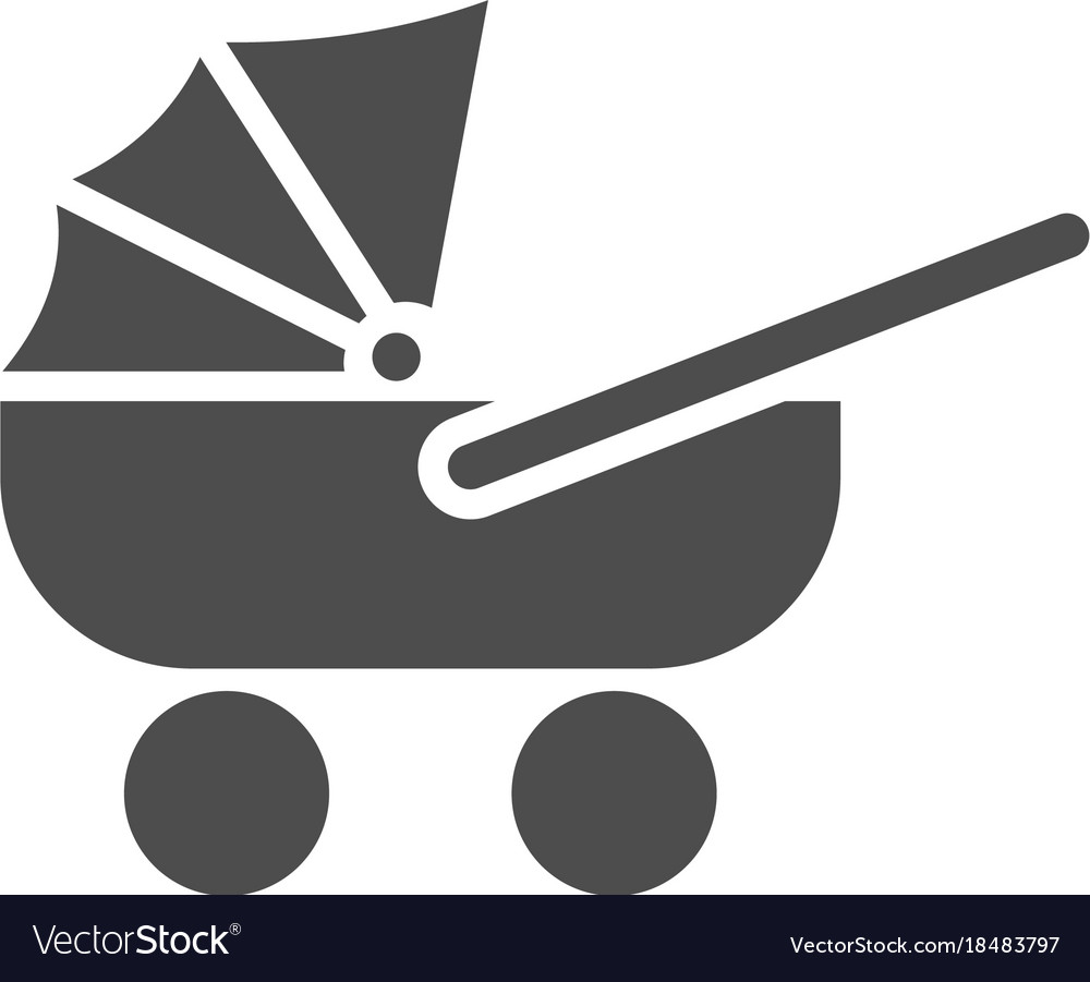 Pram icon. Baby buggy vector design. Baby carriage symbol. web 