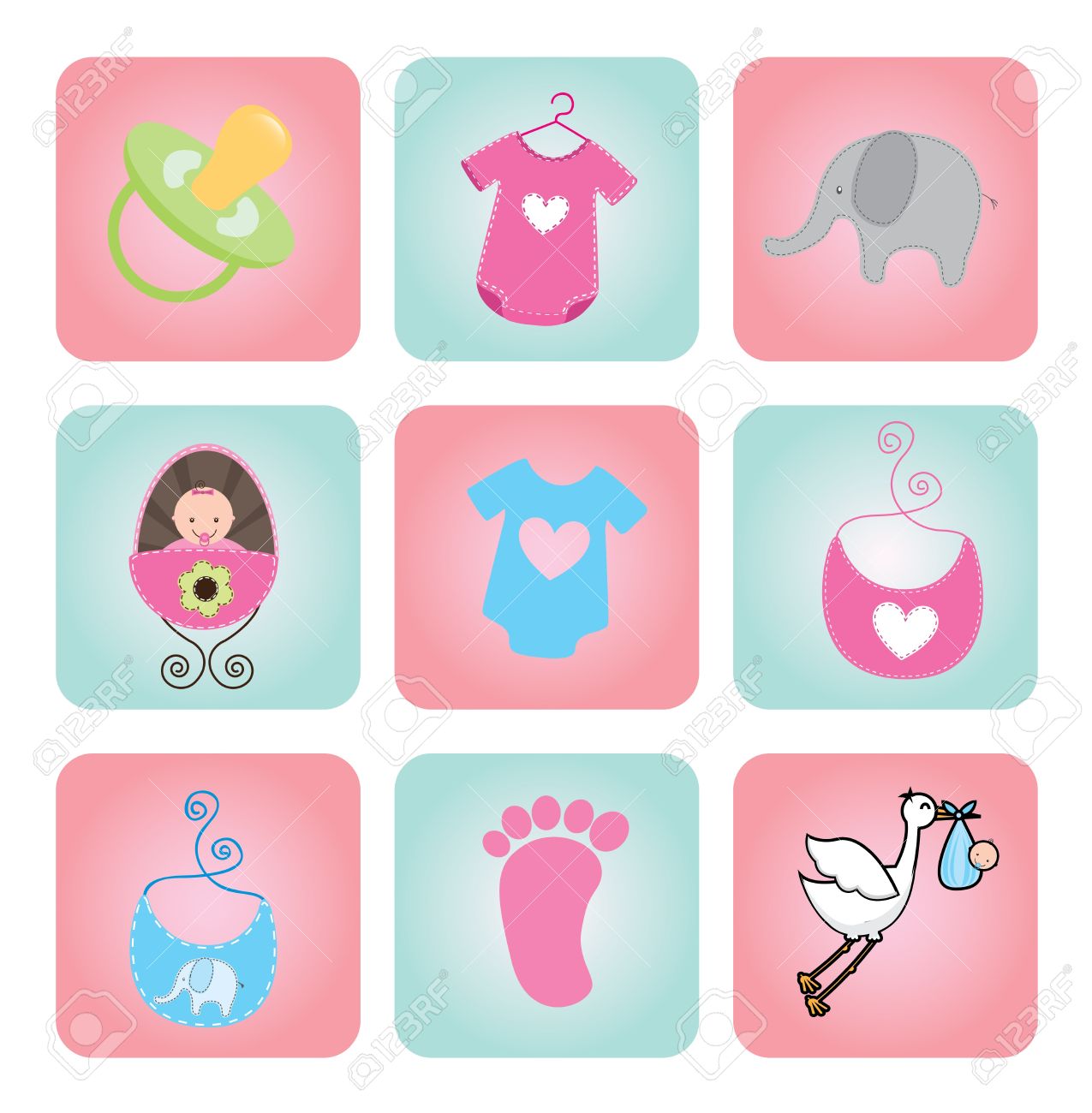 Baby Shower Illustration stock vector. Illustration of welcome 