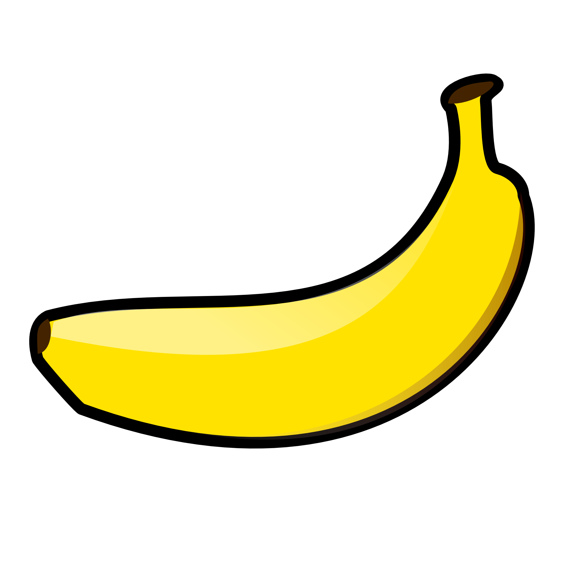 Banana family,Banana,Yellow,Fruit,Cooking plantain,Plant,Clip art,Food,Produce,Saba banana