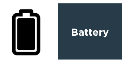 Partially Charged Battery (Batteries) Icon #086190  Icons Etc