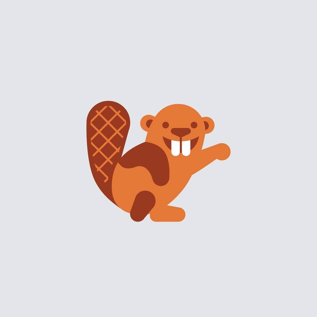 Beaver icon cartoon style Royalty Free Vector Image
