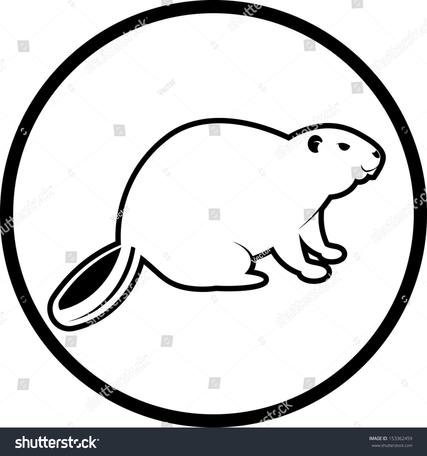 Canadian Beaver Canada Single Icon Cartoon Stock Vector 629460050 