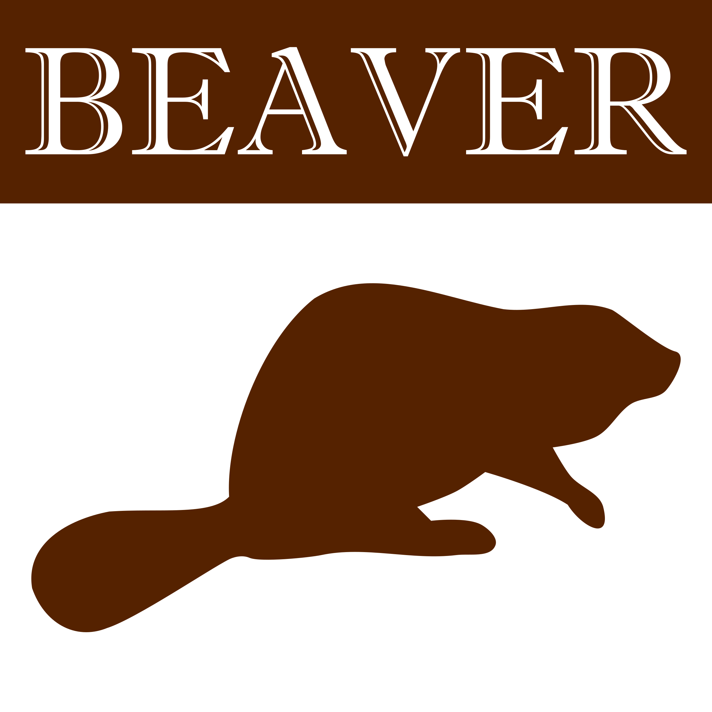 Clipart - Beaver silhouette icon