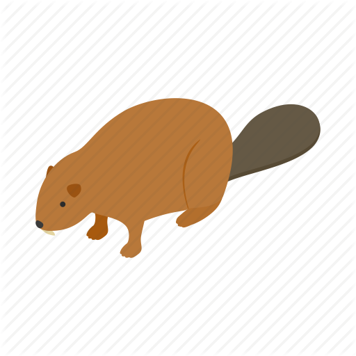 Beaver icon sign on isolate Royalty Free Vector Image