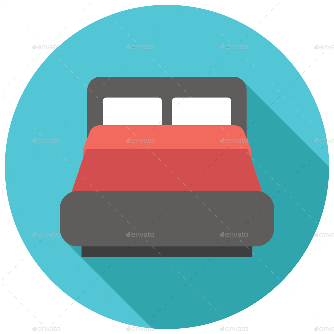 Bed, bedroom, furniture, motel, room, single icon | Icon search engine