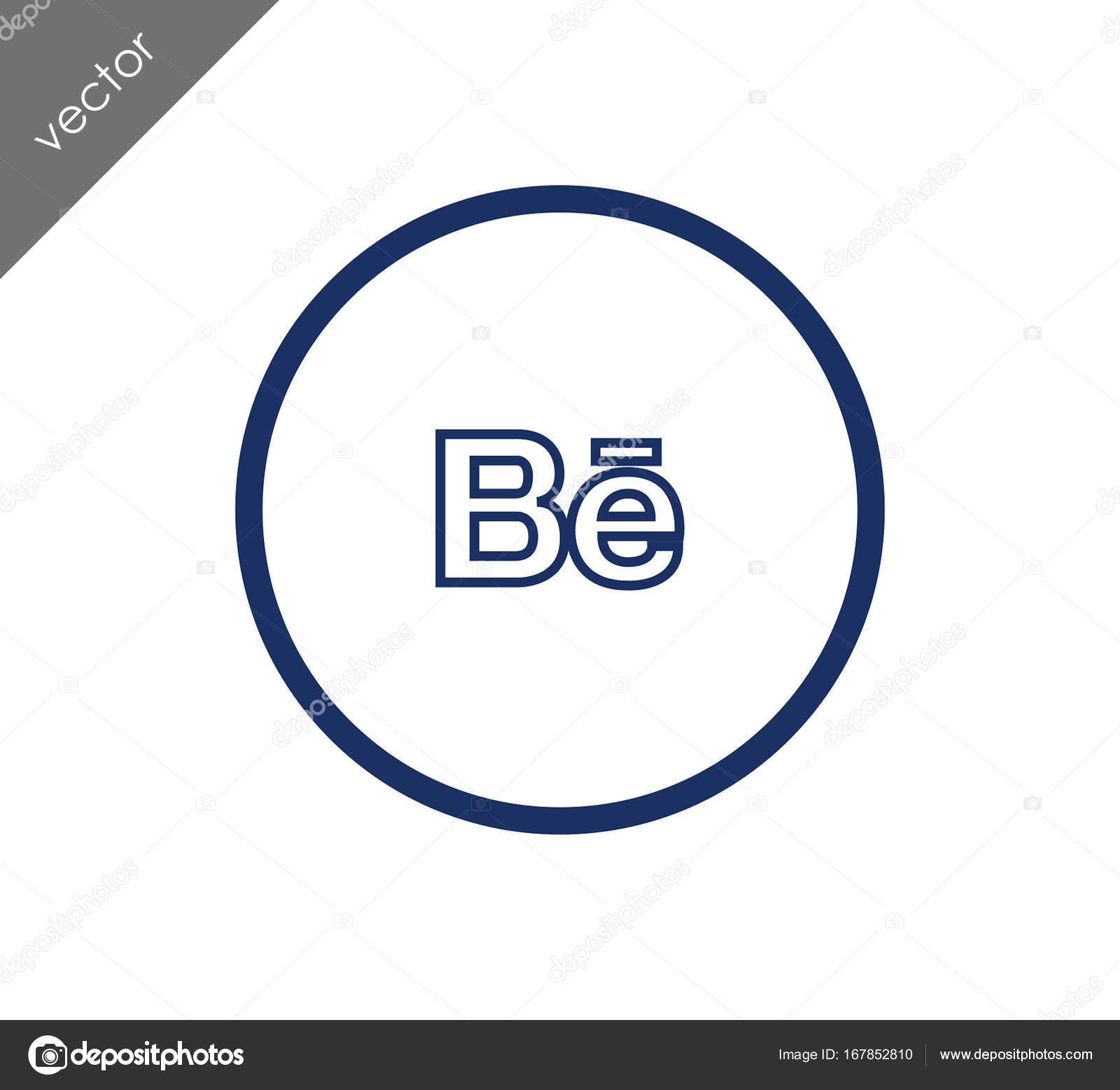 V logo icon on Behance