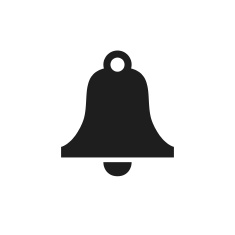 Reception Bell Icon Vector, Filled Flat Sign, Solid Pictogram 