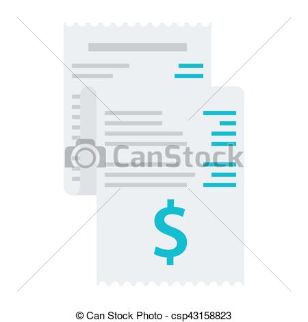 Invoice bills icon Royalty Free Vector Image - VectorStock