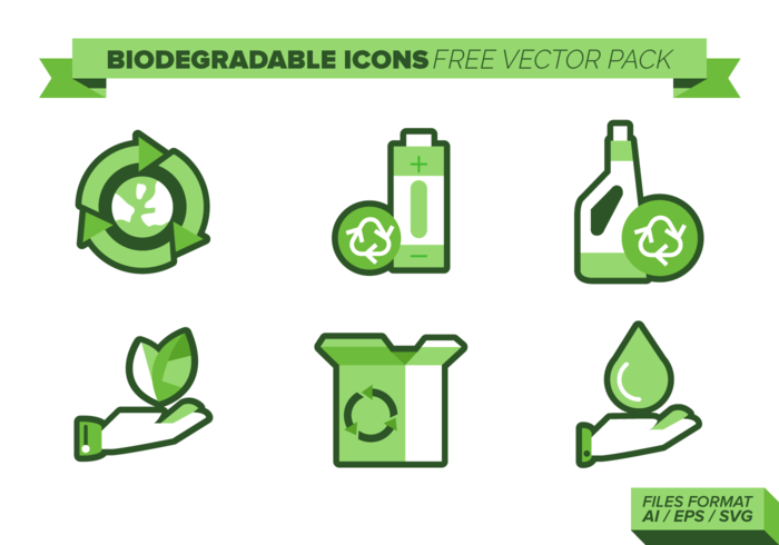 Biodegradable Icons Free Vector Pack - Download Free Vector Art 