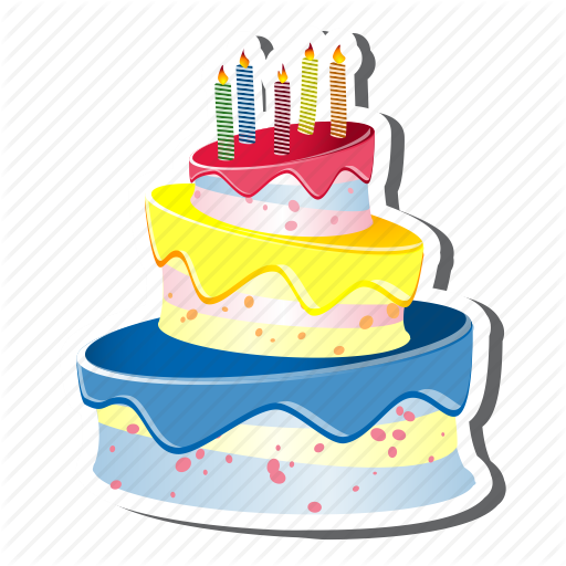 Black birthday cake icon - Free black cake icons
