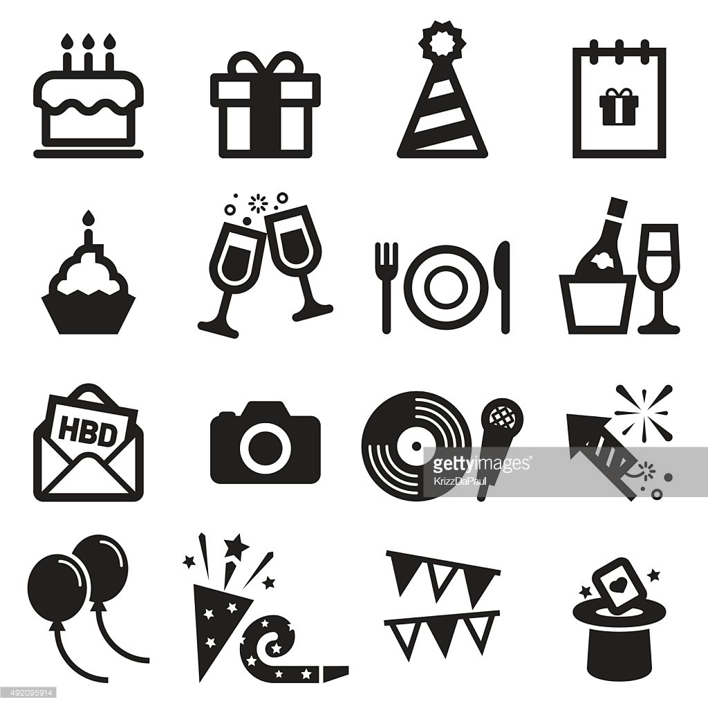 Free black birthday cake icon - Download black birthday cake icon