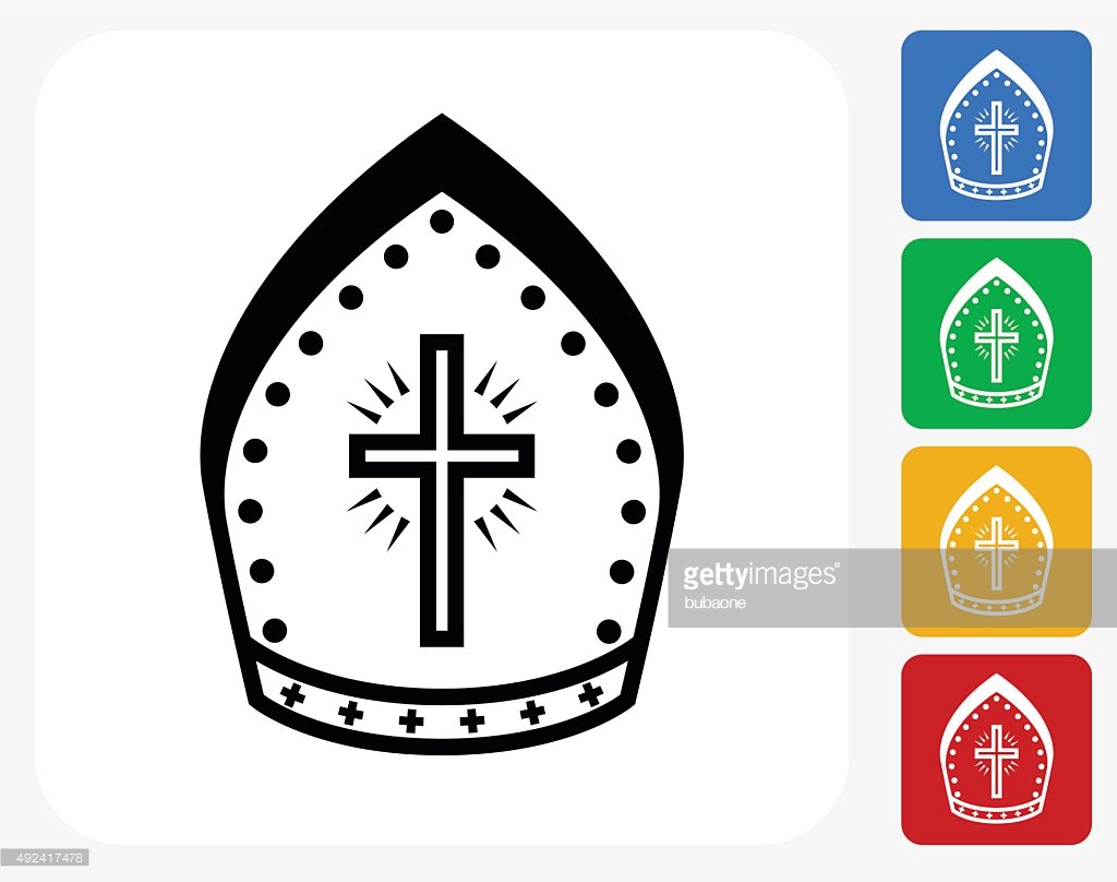 Bishop Icon Flat Style Isolated Vector Stock Vector 421497301 