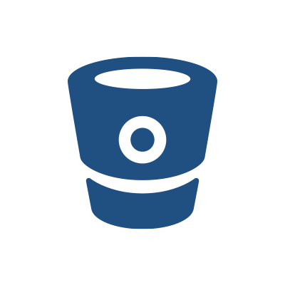 Bootstrap Font Awesome Brands Bitbucket Icon  Style: Flat Circle 
