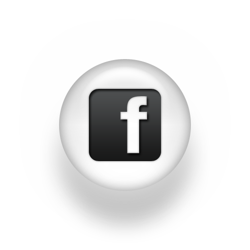 Icon free white facebook and black Social Media