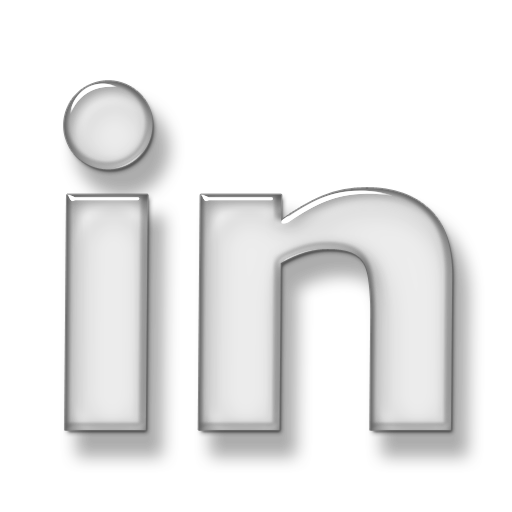 linkedin black and white logo png