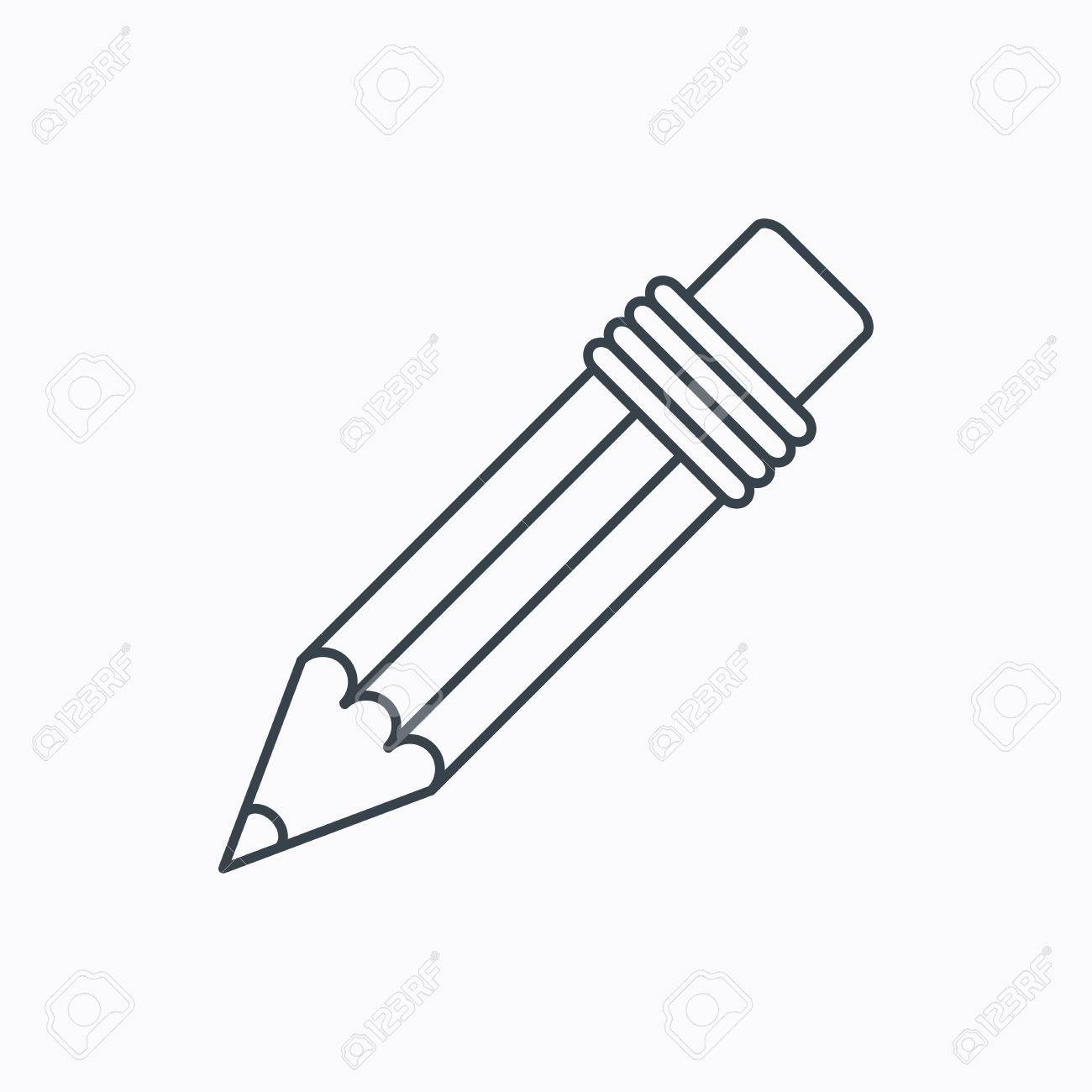 Free white pencil icon - Download white pencil icon