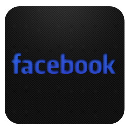 Black facebook background icon Free Social