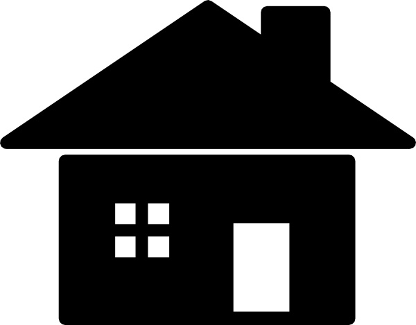 House black shape for home interface symbol Icons | Free Download