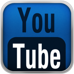 Blue YouTube Black Icon - Mark4 YouTube Icons 