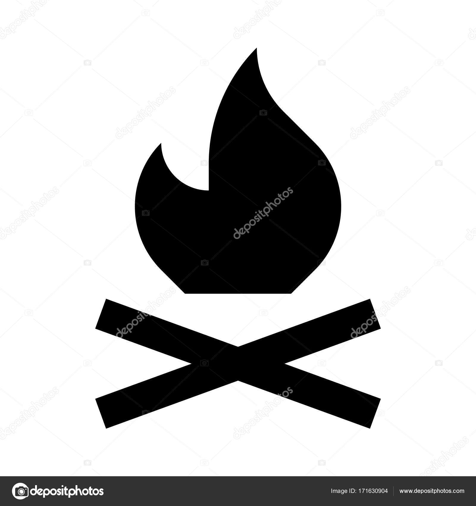 Bonfire icon vector | Download free