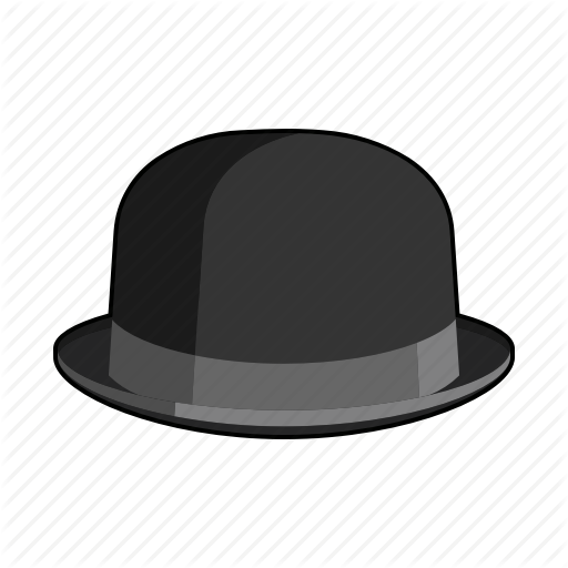 Free white bowler hat icon - Download white bowler hat icon