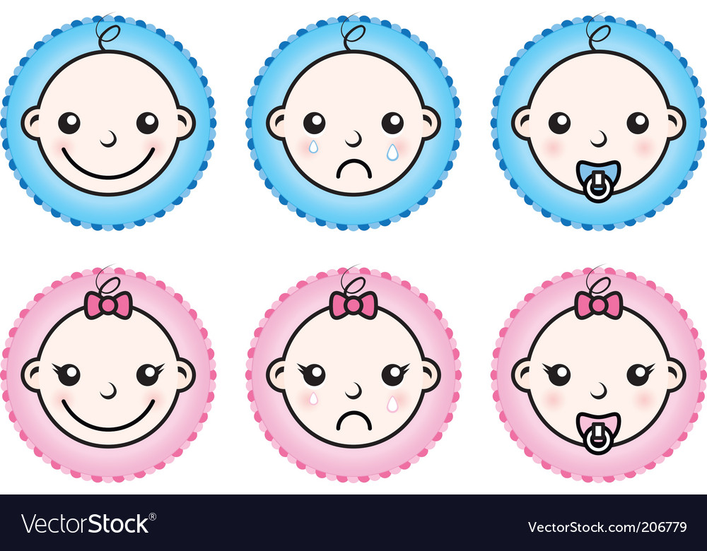 Little Girl And Boy Avatars Vector Art | Getty Images