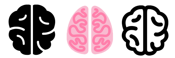 Vector brains icon stock vector. Illustration of thinking - 6434270