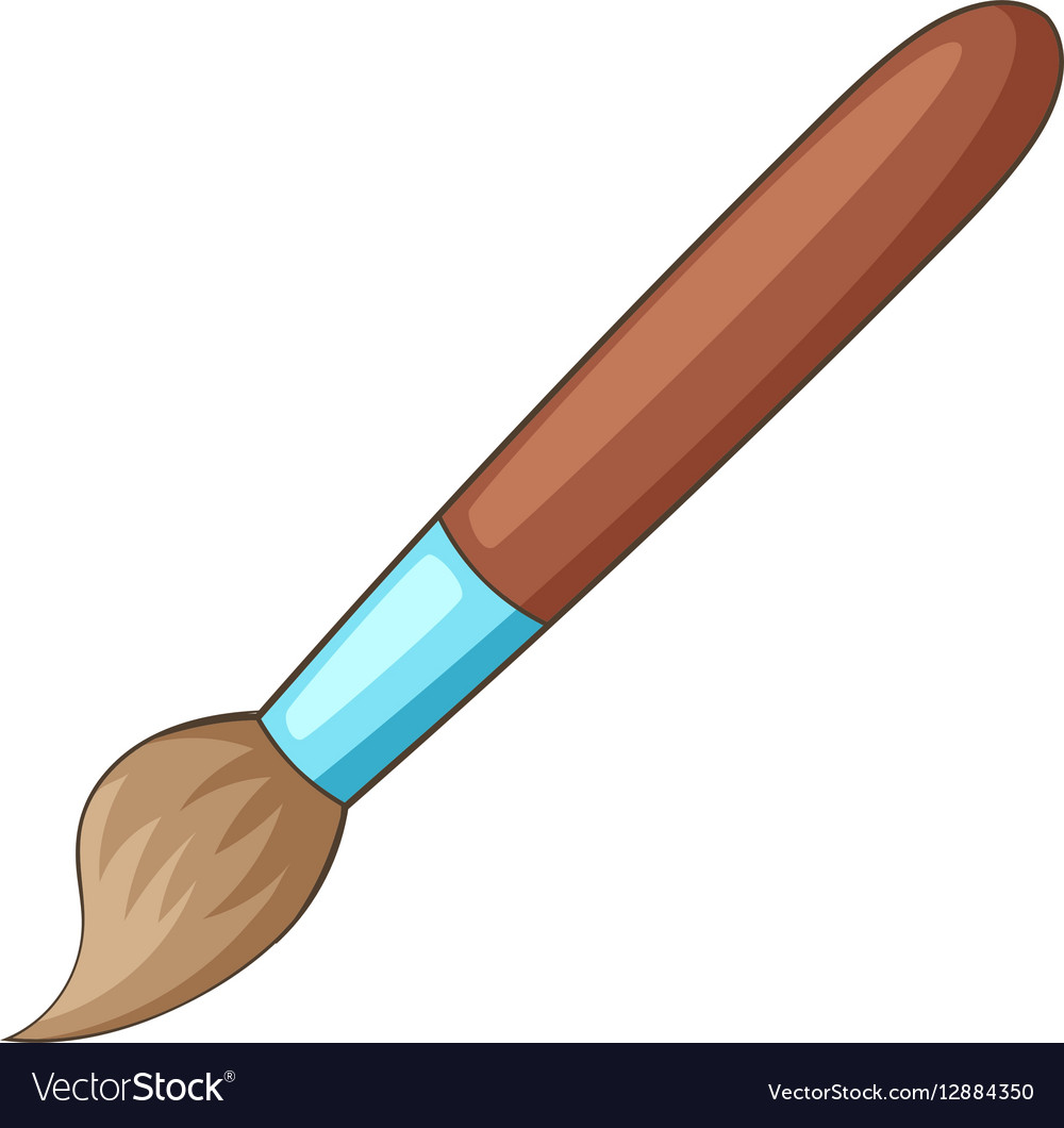 Line Icon Art Paint Brush Isolated Stock Vector 628742303 