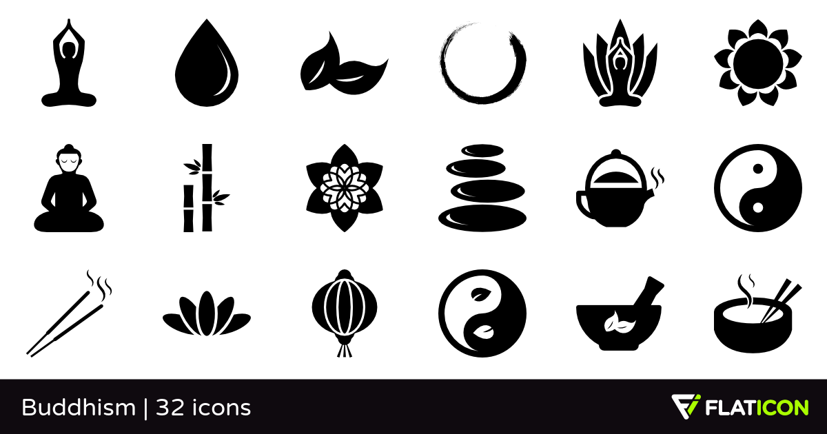 Buddhist Icon Vector Vector Art  Graphics | freevector.com