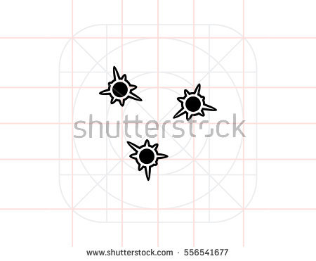 Bullet Holes Simple Icon Royalty Free Cliparts, Vectors, And Stock 