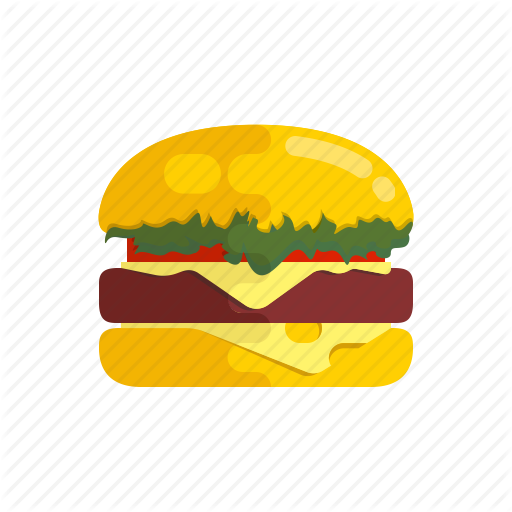 Fast food,Cheeseburger,Hamburger,Yellow,Cartoon,Junk food,Sandwich,Whopper,Food,Illustration,Finger food,Font,Bun,American food,Logo,Cuisine,Breakfast sandwich,Baked goods